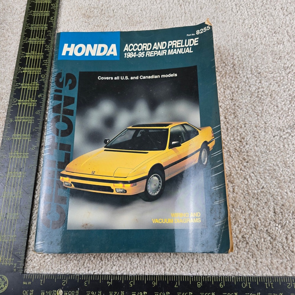 Chilton Repair Manual Blue Honda Accord Prelude 1984-95 Wiring Diagrams 8255